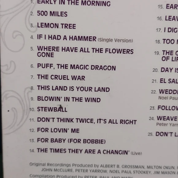 ⭐ BOGO ⭐ Peter, Paul and Mary CD - Picture 3 of 6
